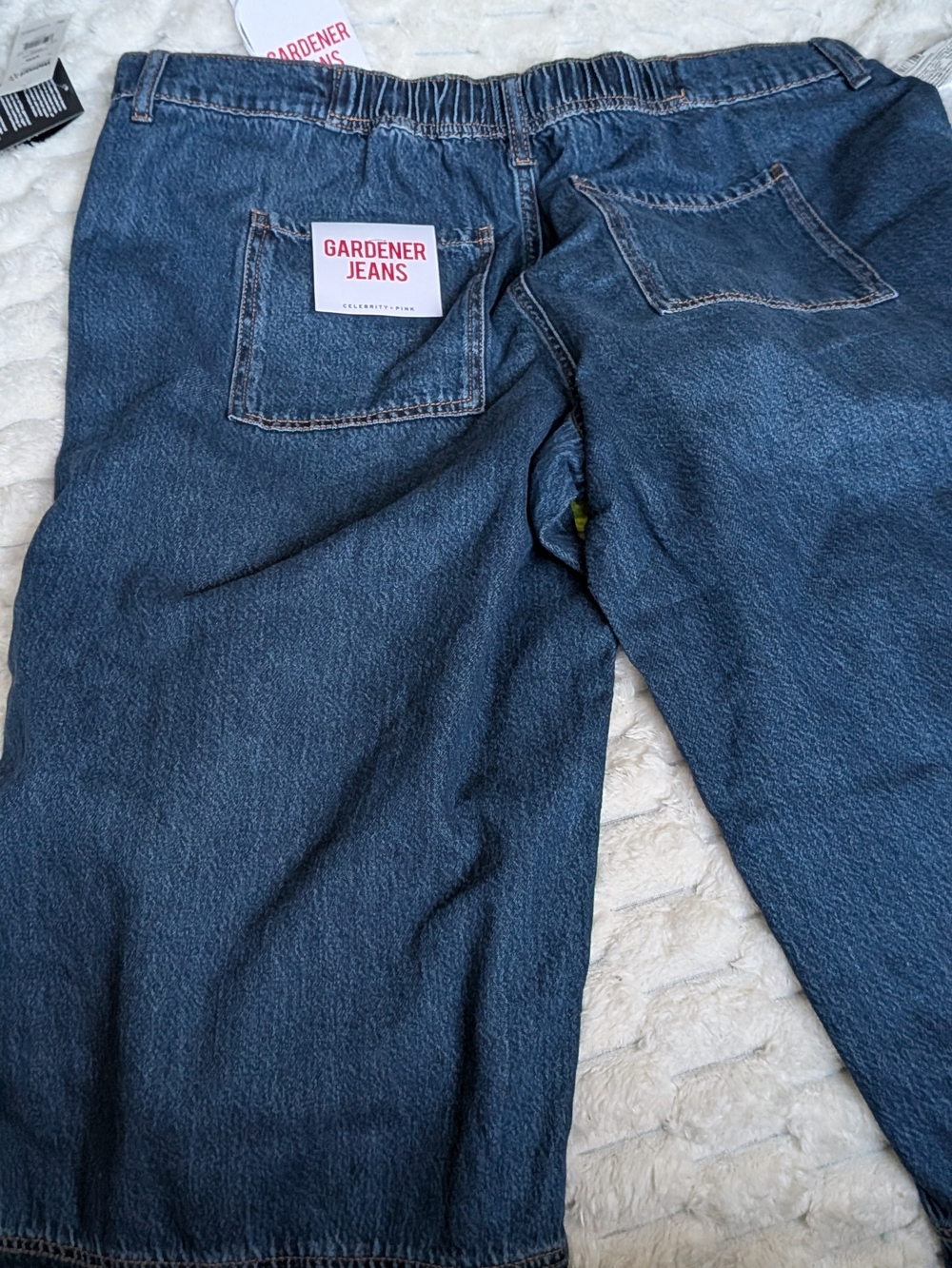Celebrity Pink Womans Relaxed Dark Blue Gardener Jeans